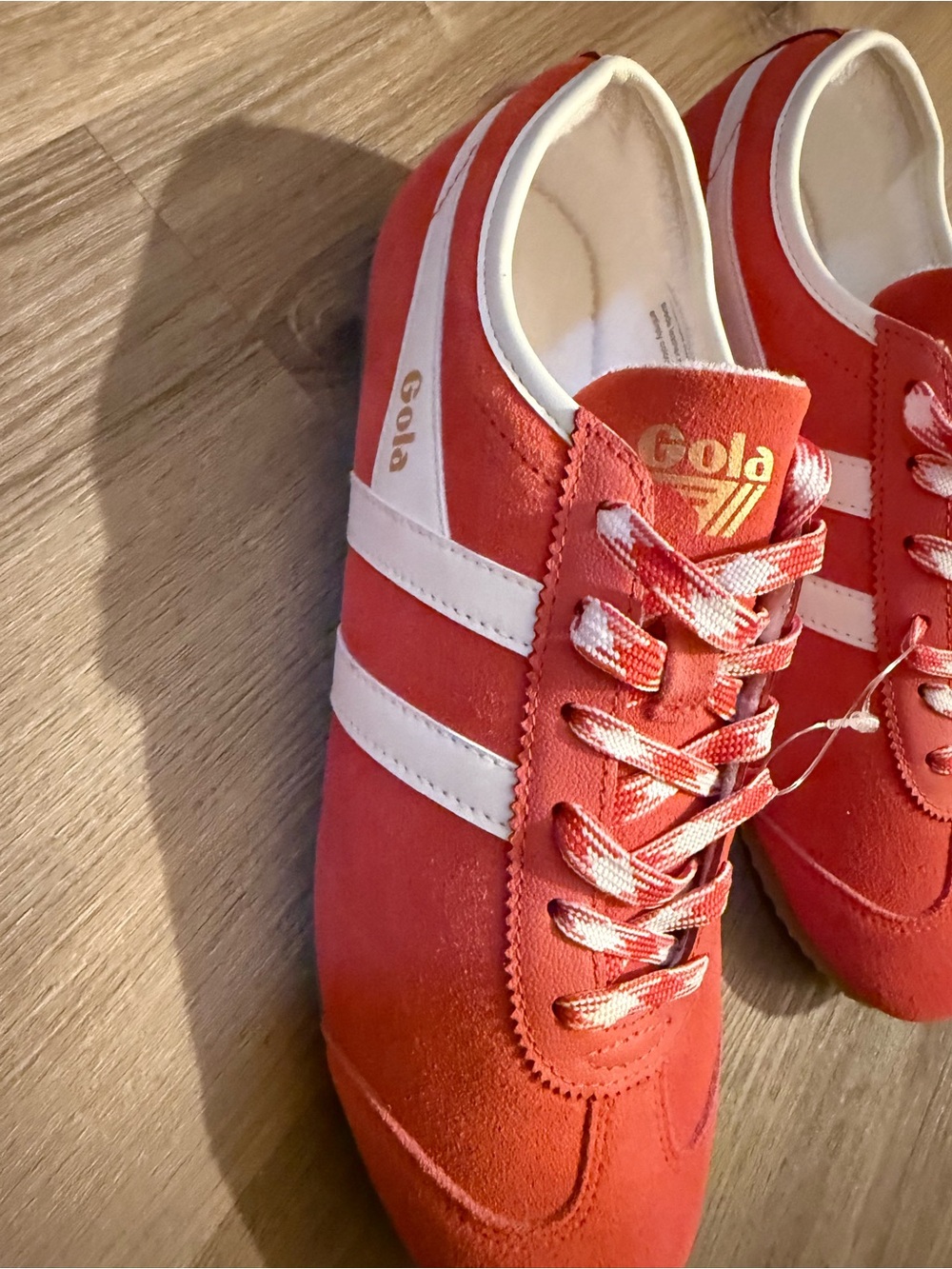 Gola Women's Coral Suede Sneakers with White Stripes - Picture 5 of 13